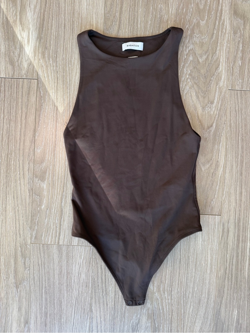 Aritzia Babaton Contour Muscle Bodysuit Brown